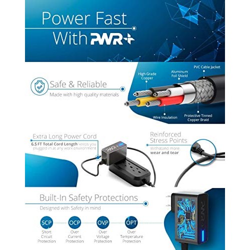 Pwr Adapter for Omron Blood Pressure Monitor Hem-ADPTW5 - USA UL Listed Extra...