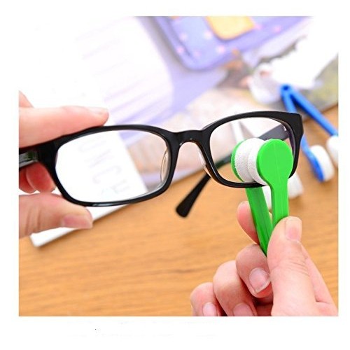 12 pcs Mini Sun Glasses Eyeglass Microfiber Spectacles Cleaner Brush Cleaning...