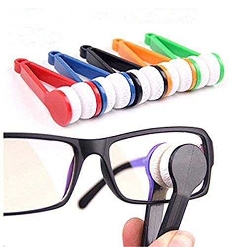 12 pcs Mini Sun Glasses Eyeglass Microfiber Spectacles Cleaner Brush Cleaning...