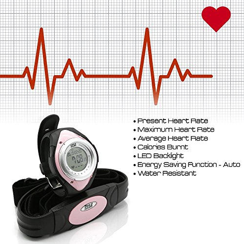 Pyle Fitness Heart Rate Monitor - Healthy Wristband Sports Pedometer Activity...