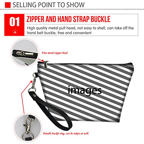 PZZ BEACH Cosmetic Bag for Women,Boston Terrier Makeup Bags Travel Pu Leather...