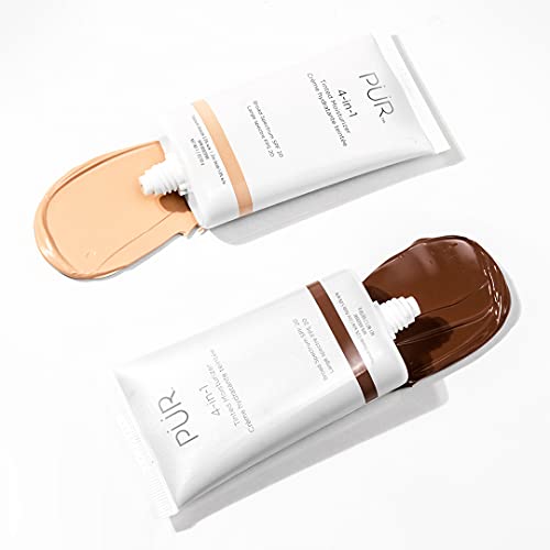 PÜR 4-in-1 Tinted Moisturizer With SPF 20 - Hydrating Face Moisturizer, Prime...