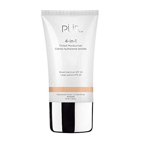PÜR 4-in-1 Tinted Moisturizer With SPF 20 - Hydrating Face Moisturizer, Prime...