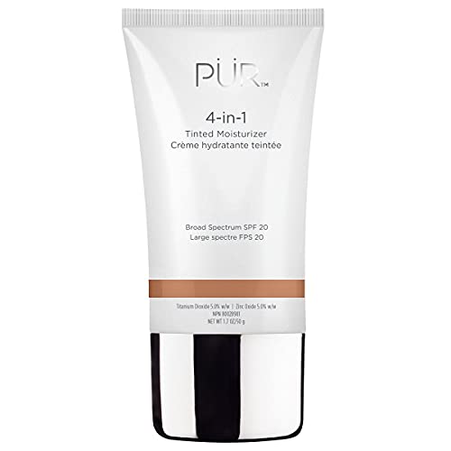 PÜR 4-in-1 Tinted Moisturizer With SPF 20 - Hydrating Face Moisturizer, Prime...