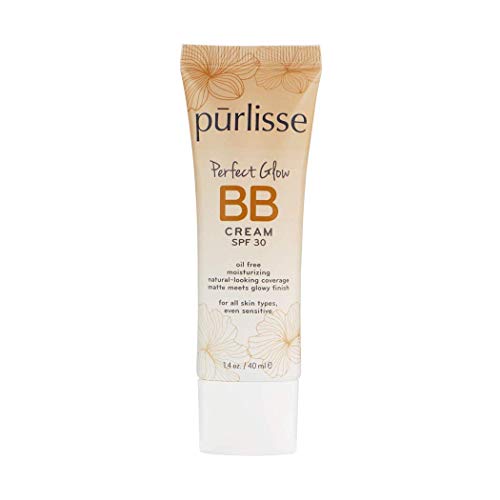 purlisse BB Tinted Moisturizer Cream SPF 30 - BB Cream for All Skin Types - S...