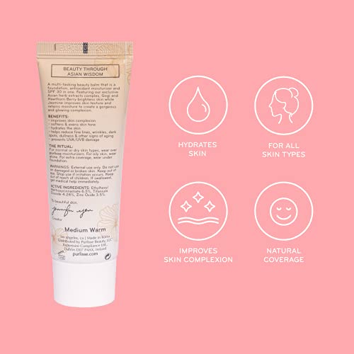 purlisse Perfect Glow BB Cream SPF 30: Clean & Cruelty-Free, Medium Flawless ...