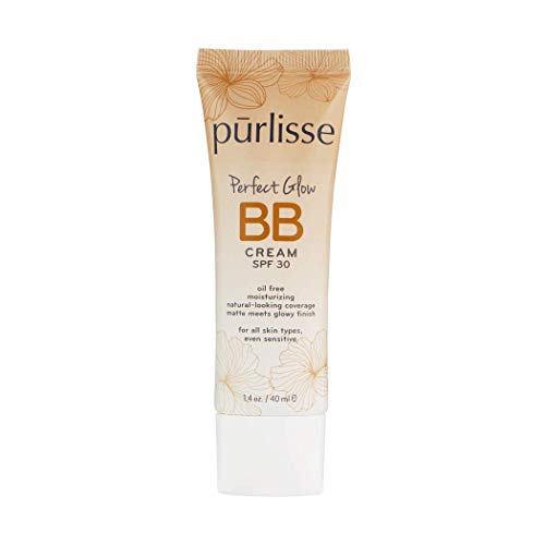purlisse Perfect Glow BB Cream SPF 30: Clean & Cruelty-Free, Medium Flawless ...