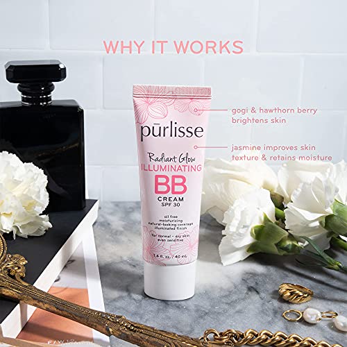 Purlisse Radiant Glow Illuminating BB Cream Spf30 (Fair) Hydrating and Moistu...