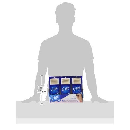 3 x Q-tips Cotton Swabs, 625 ct