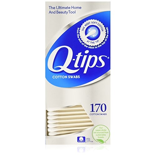 Q-Tips Cotton Swabs, 170 Count, 2-Pack