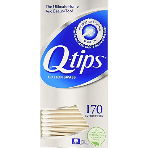 Q-tips Cotton Swabs, 170 each (Value Pack of 3)