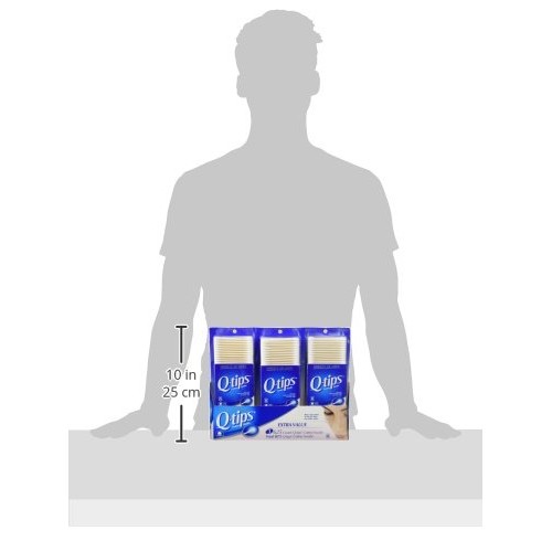 Q-tips Cotton Swabs 3 Packs of 625 Count