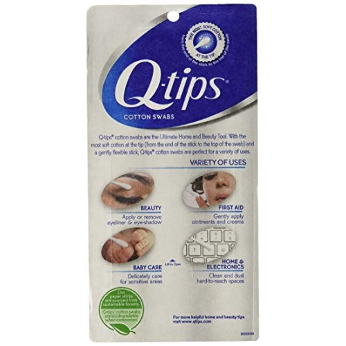Q-Tips Cotton Swabs 375 Count (2 Pack) by Q-Tips