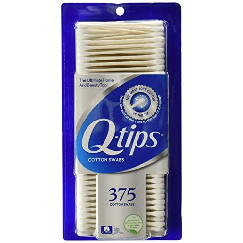 Q-Tips Cotton Swabs 375 Count (2 Pack) by Q-Tips