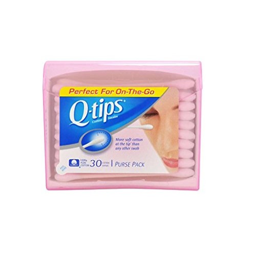 Q-tips Swabs Purse Pack, 30 Each (Pack of 5)