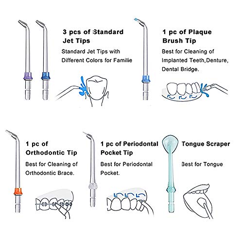 Water Flosser for Teeth Cordless Portable Oral Power Flossers Irrigator Denta...