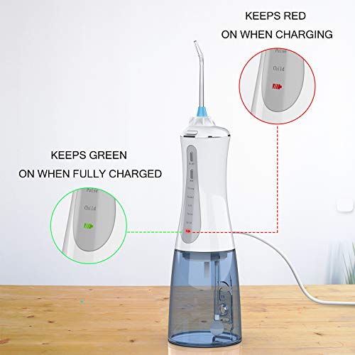 Water Flosser for Teeth Cordless Portable Oral Power Flossers Irrigator Denta...