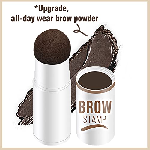 QAOVDS Eyebrow Stamp Stencil Kit, 1 Step Eyebrow Stamping & 10 Reusable Eyebr...