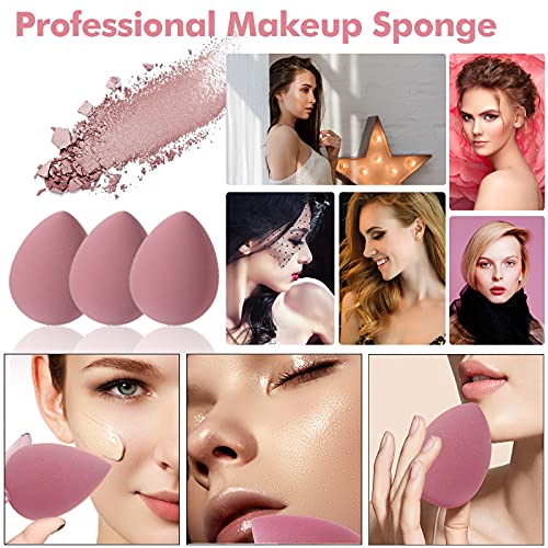 8 PCS Makeup Sponge Set Makeup Sponges Blender Latex-Free Vegan Beauty Sponge...