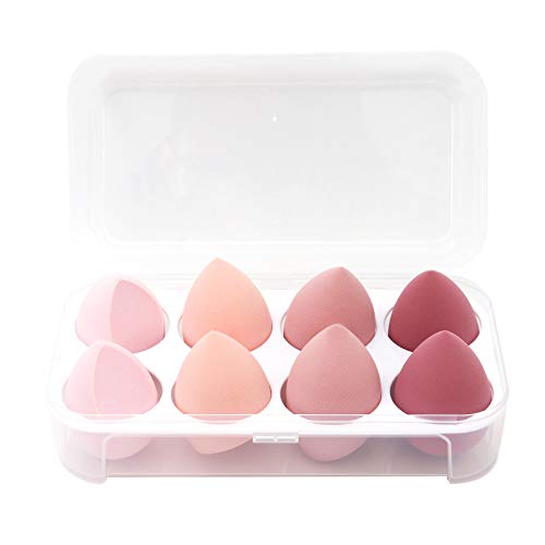 8 PCS Makeup Sponge Set Makeup Sponges Blender Latex-Free Vegan Beauty Sponge...