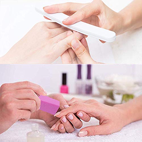 Nail Polish Remover Tools Kit - 500 Pcs Gel Polish Remover Cotton Pads, 10 Pc...