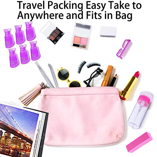 Nail Polish Remover Tools Kit - 500 Pcs Gel Polish Remover Cotton Pads, 10 Pc...