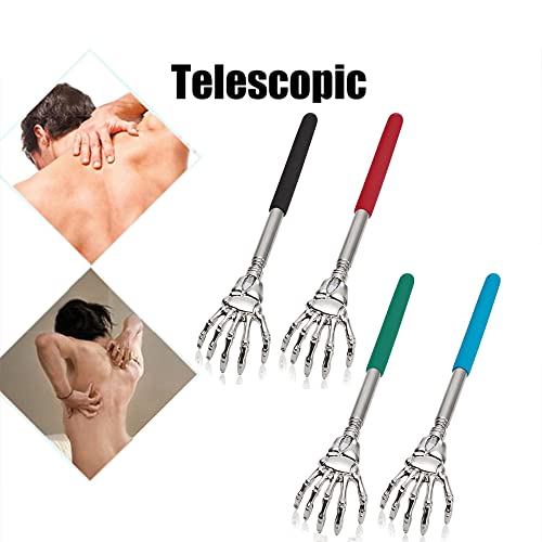 QIANHUI (4-Pack) Back Scratcher for Women Men Telescopic Work Manual Scratche...