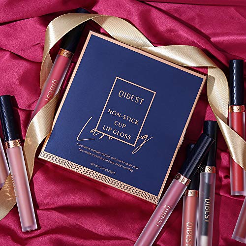 8pcs Matte Liquid Lipstick with Lip Plumper Makeup Set Velvety Long Lasting H...