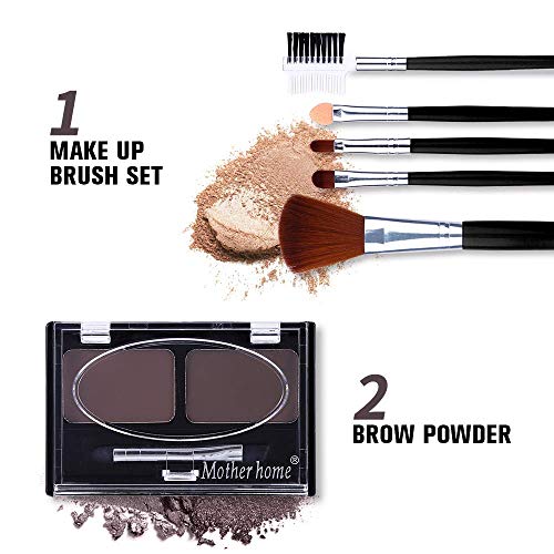 All in One Makeup Kit,12 Colors Nude Shimmer Eyeshadow Palette, Waterproof Bl...
