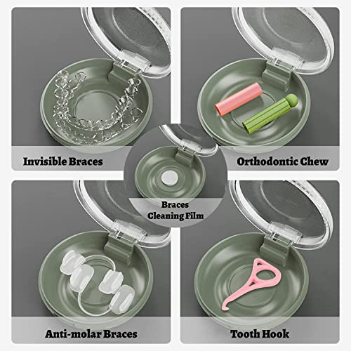 Qidie Aligner Retainer Case Oral Care Box Dental Mouth guard Container Orthod...