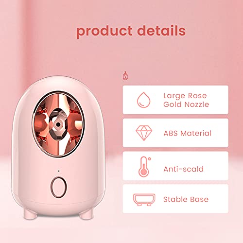 Facial Steamer, QIENSLY 240ML Nano Ionic Face Steamer for Home Face Spa Warm ...