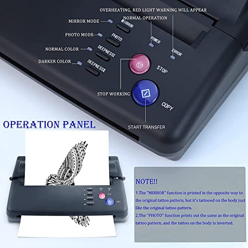 Thermal Copier Tattoo Stencil Transfer Copier Printer Permanent Tattoos with ...