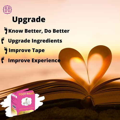 QiMOXA Upgraded Foot Pads-Nature Pads for Foot Care-Highly Effective Odor Rem...
