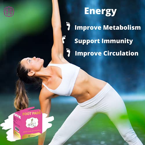 QiMOXA Upgraded Foot Pads-Nature Pads for Foot Care-Highly Effective Odor Rem...