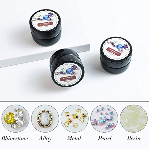 QIMYAR Super Sticky Rhinestone Glue Adhesive Builder Tip Manicure Nail Art De...
