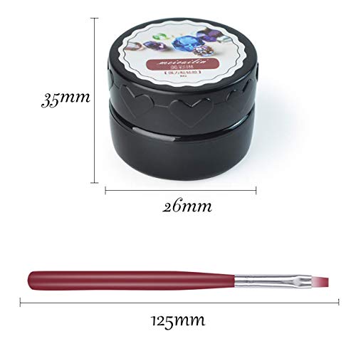 QIMYAR Super Sticky Rhinestone Glue Adhesive Builder Tip Manicure Nail Art De...