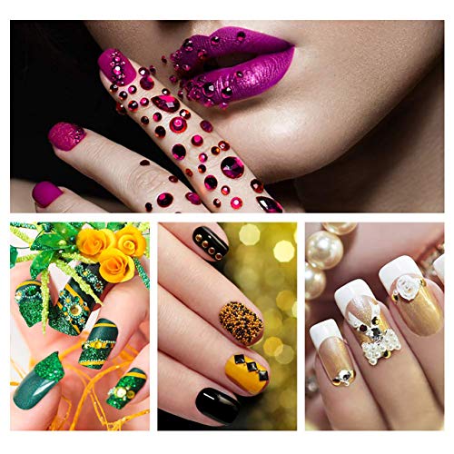 QIMYAR Super Sticky Rhinestone Glue Adhesive Builder Tip Manicure Nail Art De...