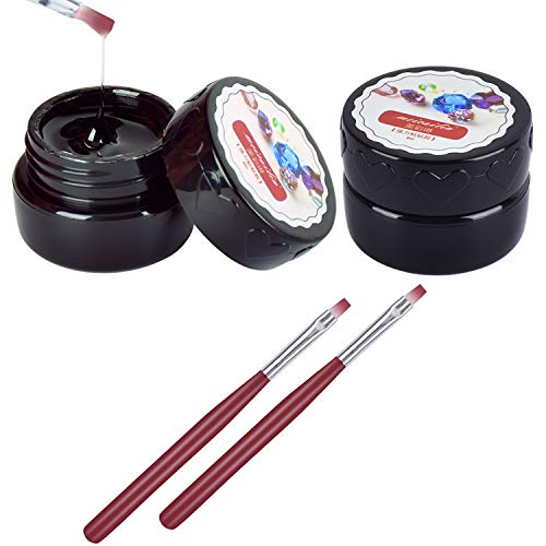 QIMYAR Super Sticky Rhinestone Glue Adhesive Builder Tip Manicure Nail Art De...