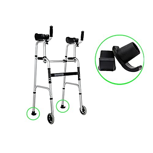 Walker Ski Glides, for1 1/8 Inch Tubes,Pop and Glide Easy Use Walker Skis, He...