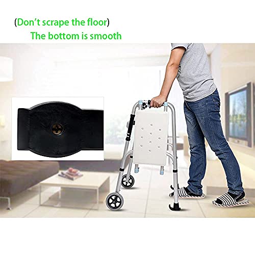 Walker Ski Glides, for1 1/8 Inch Tubes,Pop and Glide Easy Use Walker Skis, He...