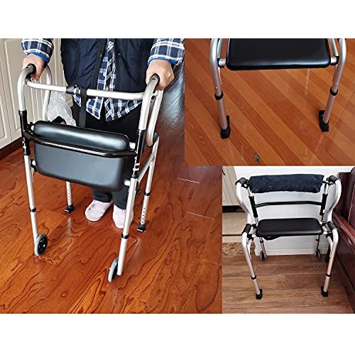 Walker Ski Glides, for1 1/8 Inch Tubes,Pop and Glide Easy Use Walker Skis, He...