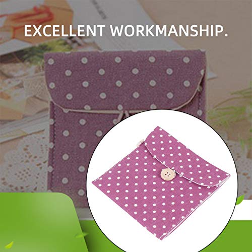 Qiningxia Sanitary Napkins Bag Menstrual Cup Pouch Nursing Pad Holder Cute Po...