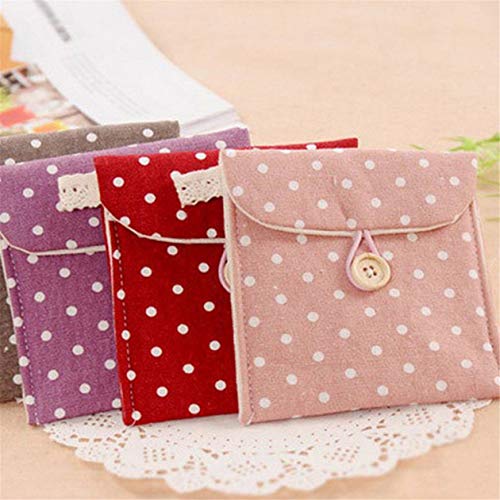 Qiningxia Sanitary Napkins Bag Menstrual Cup Pouch Nursing Pad Holder Cute Po...