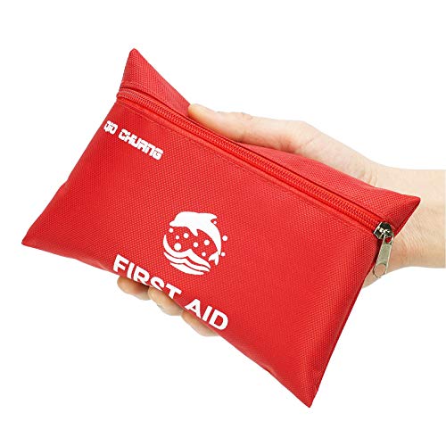 Small Travel First Aid Kit - 87 Piece Clean, Treat and Protect Most Injuries,...
