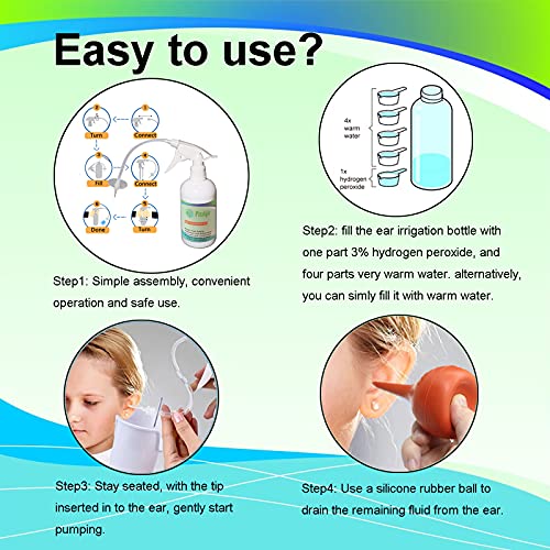 Ear Wax Removal Tool, Ear Cleaning Kits Safe Ear Irrigation Kit Ear Flush Kit...