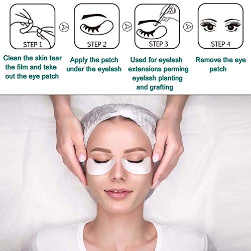 50 Pairs Under Eye Pads, Eyelash Extension Eye Pad for Lash Extensions, Hydro...