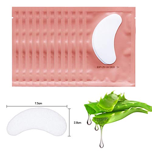 55 Pairs Set, Under Eye Hydrogel Pads, Professional Lint Free Eye Mask Eyelas...