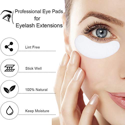 Under Eye Pads, Lint Free Lash Extension Eye Gel Patches for Beauty Salon Fal...