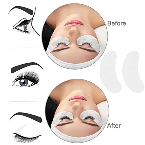 Under Eye Pads, Lint Free Lash Extension Eye Gel Patches for Beauty Salon Fal...