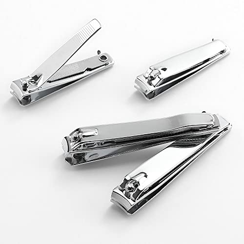 4 Pcs Professional Stainless Steel Toenail Clipper and Fingernails by QLL - S...